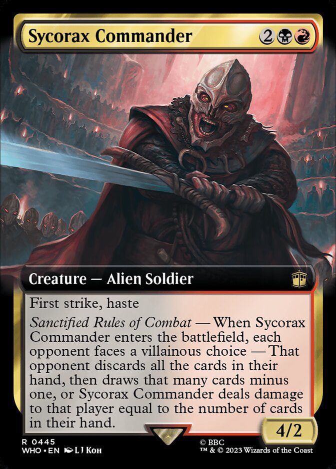 Sycorax Commander - [Foil, Extended Art] Doctor Who (WHO)