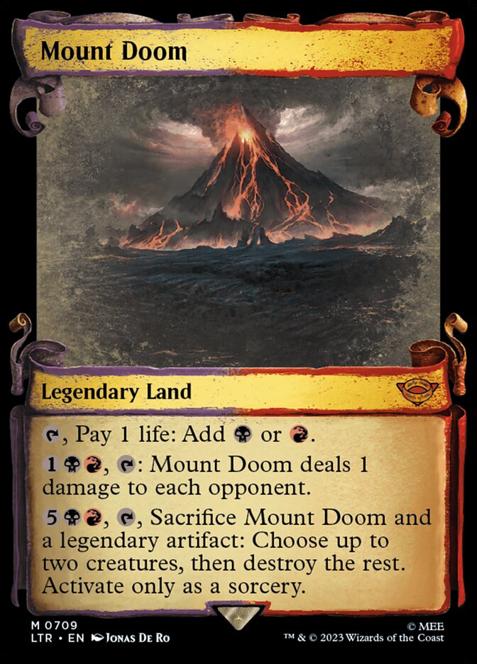 Mount Doom - [Foil, Showcase Scroll] The Lord of the Rings: Tales of Middle-earth (LTR)