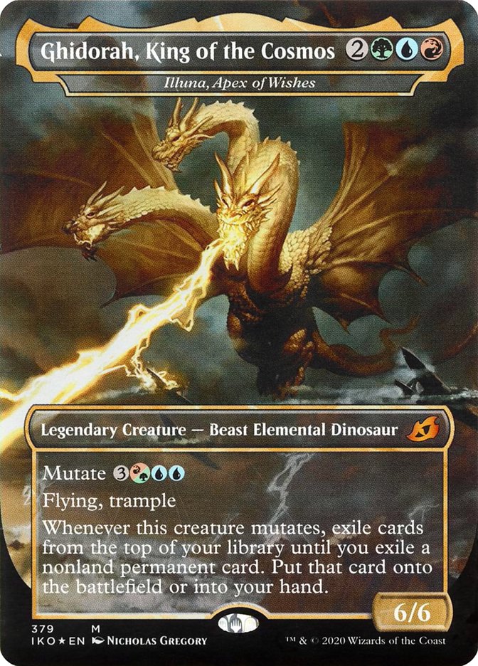 Ghidorah, King of the Cosmos - Illuna, Apex of Wishes - [Foil] Ikoria: Lair of Behemoths (IKO)