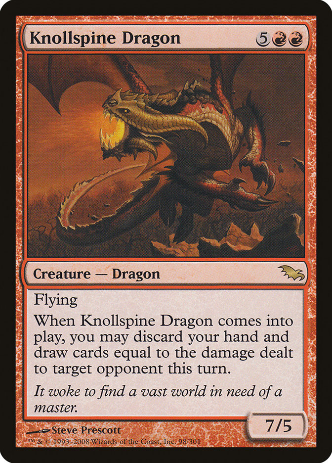 Knollspine Dragon - [Foil] Shadowmoor (SHM)