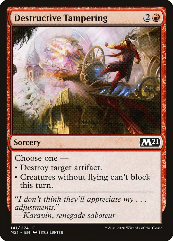 Destructive Tampering - [Foil] Core Set 2021 (M21)