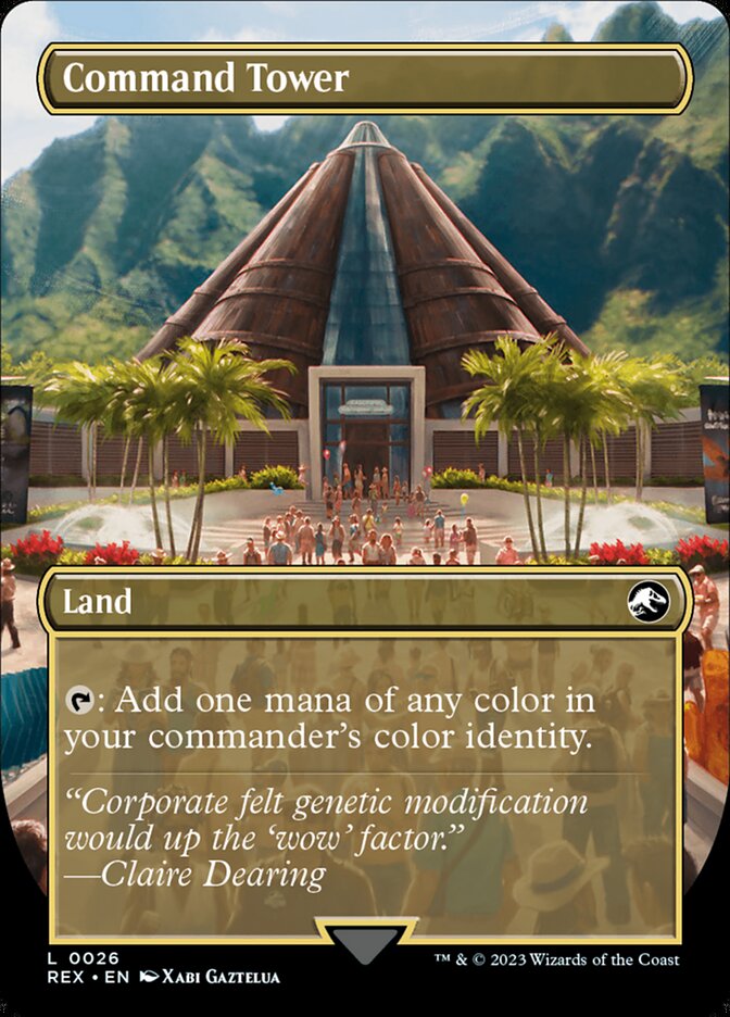 Command Tower // Command Tower - [Foil, Borderless] Jurassic World Collection (REX)