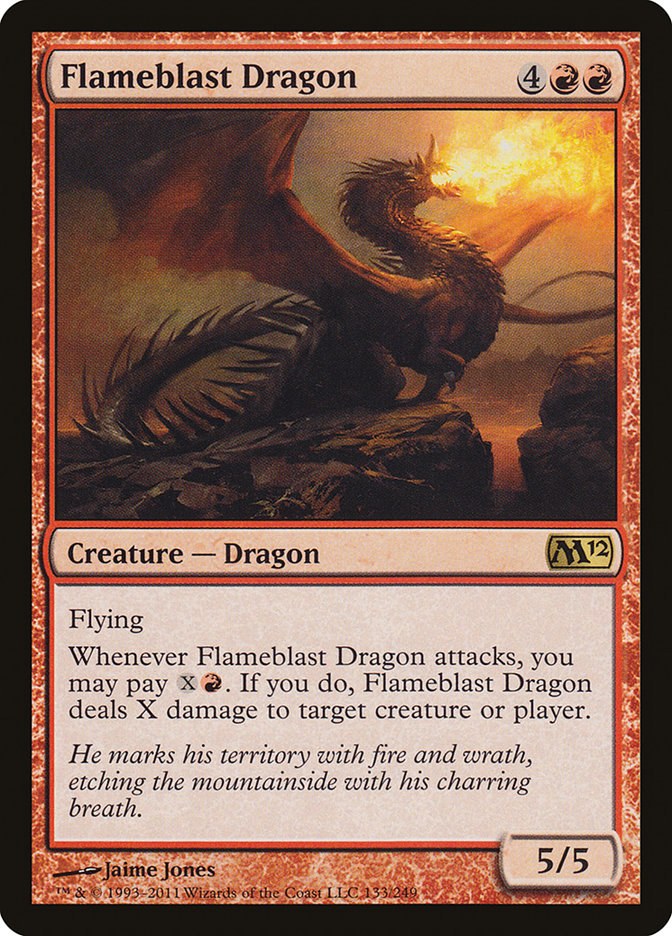 Flameblast Dragon - [Foil] Magic 2012 (M12)