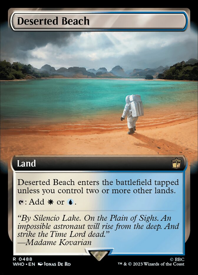 Deserted Beach - [Foil, Extended Art] Doctor Who (WHO)