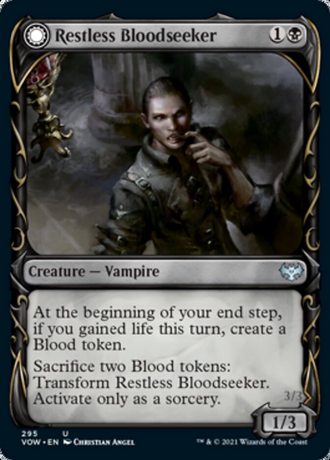Restless Bloodseeker // Bloodsoaked Reveler - [Foil, Showcase] Innistrad: Crimson Vow (VOW)