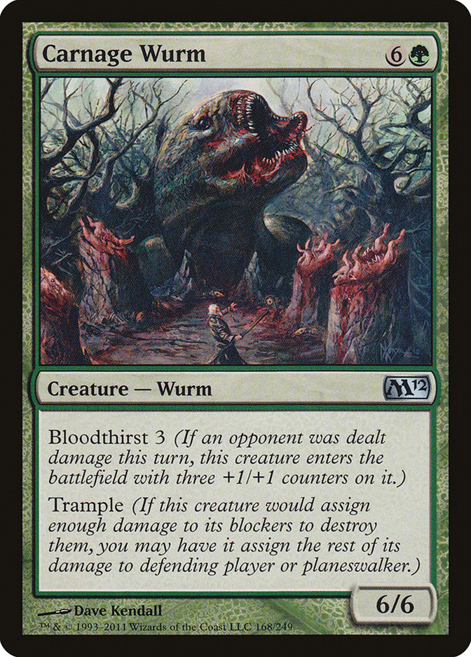 Carnage Wurm - [Foil] Magic 2012 (M12)