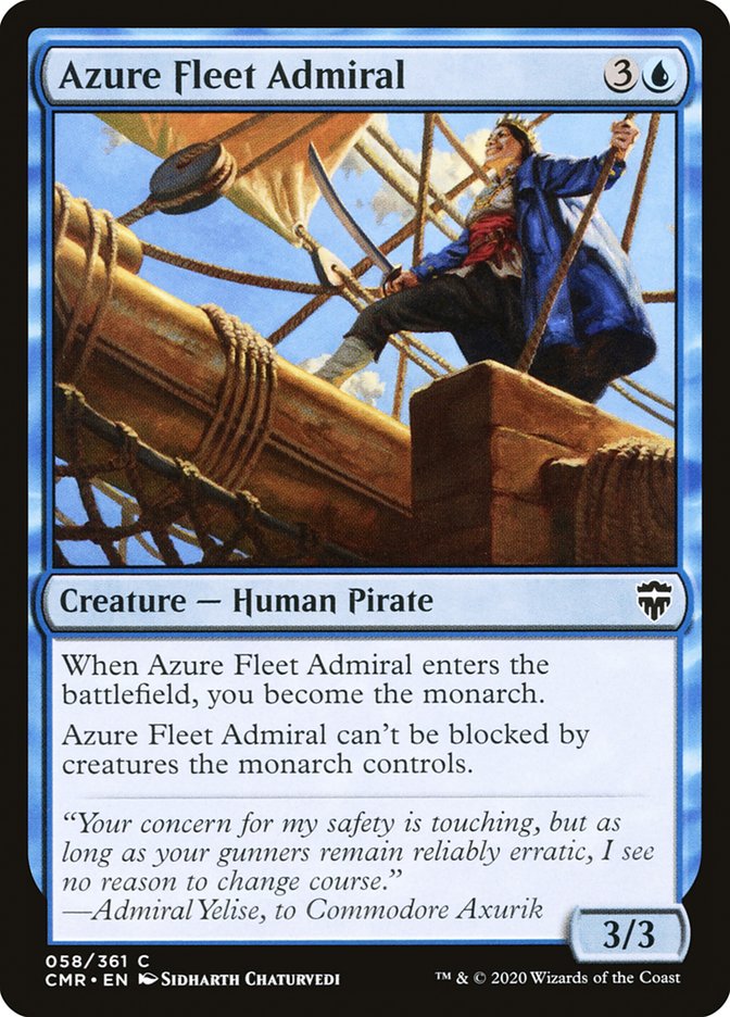 Azure Fleet Admiral - [Foil] Commander Legends (CMR)