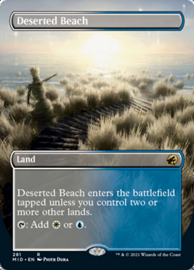 Deserted Beach - [Foil, Borderless] Innistrad: Midnight Hunt (MID)