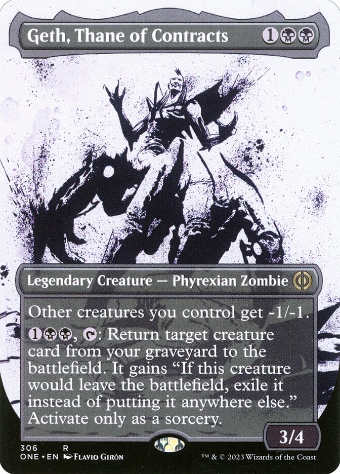Geth, Thane of Contracts - [Foil, Showcase] Phyrexia: All Will Be One (ONE)