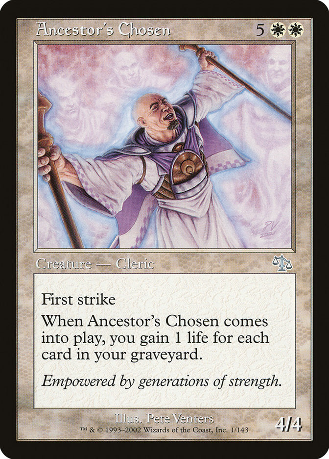 Ancestor's Chosen - [Foil] Judgment (JUD)