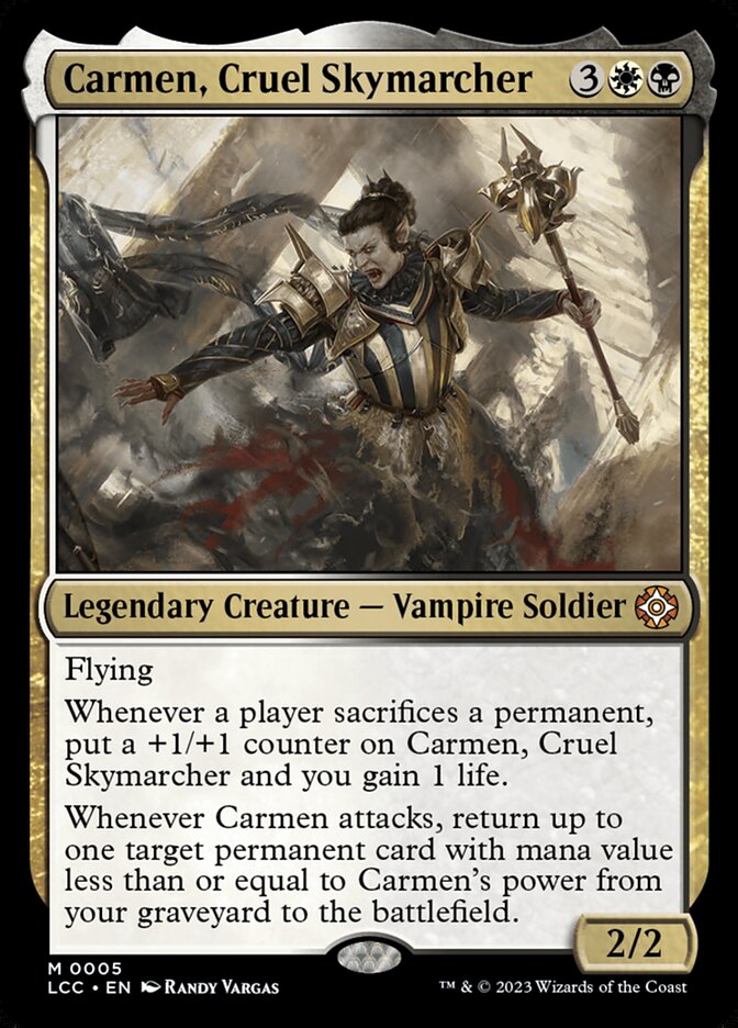 Carmen, Cruel Skymarcher - [Foil] Lost Caverns of Ixalan Commander (LCC)