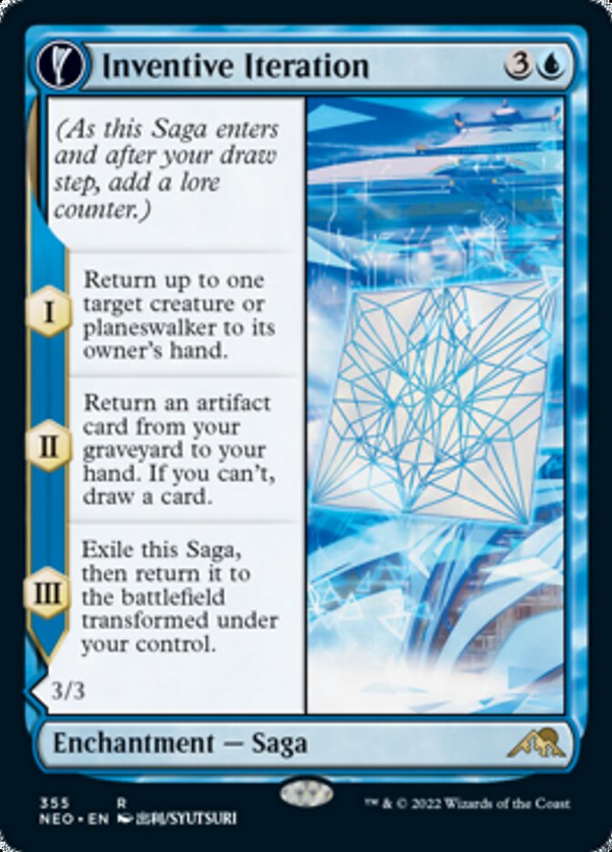 Inventive Iteration // Living Breakthrough - [Foil, Showcase] Kamigawa: Neon Dynasty (NEO)
