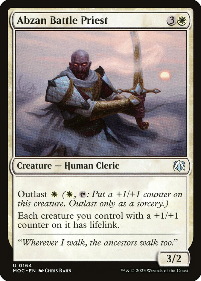 Abzan Battle Priest - March of the Machine Commander (MOC)