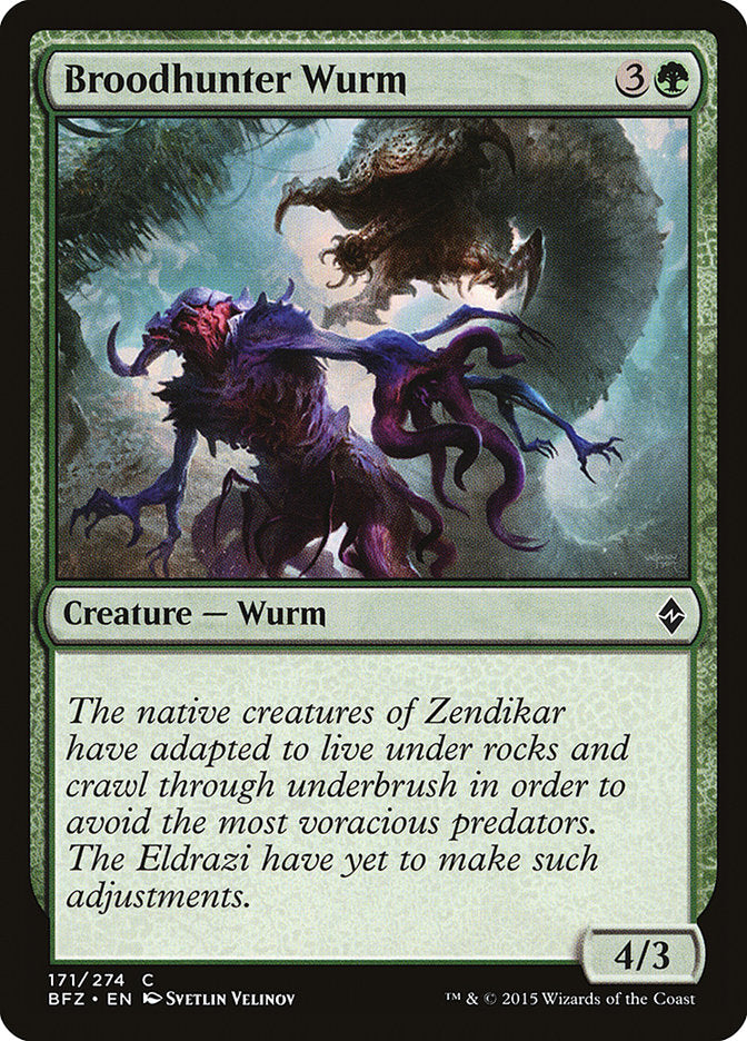 Broodhunter Wurm - Battle for Zendikar (BFZ)