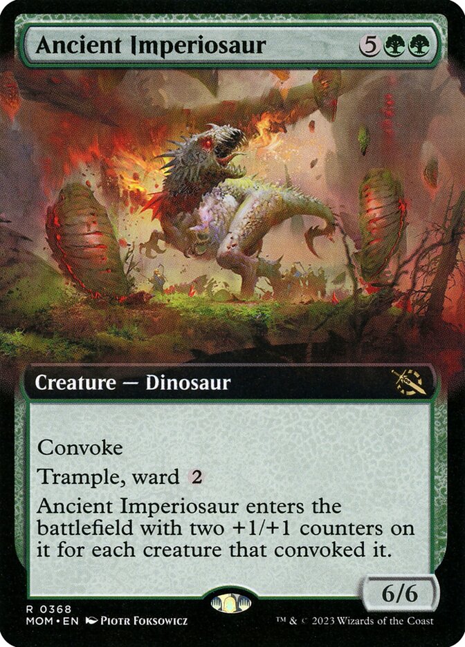 Ancient Imperiosaur - [Foil, Extended Art] March of the Machine (MOM)