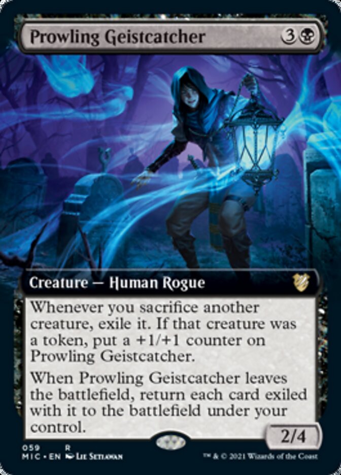 Prowling Geistcatcher - [Extended Art] Midnight Hunt Commander (MIC)