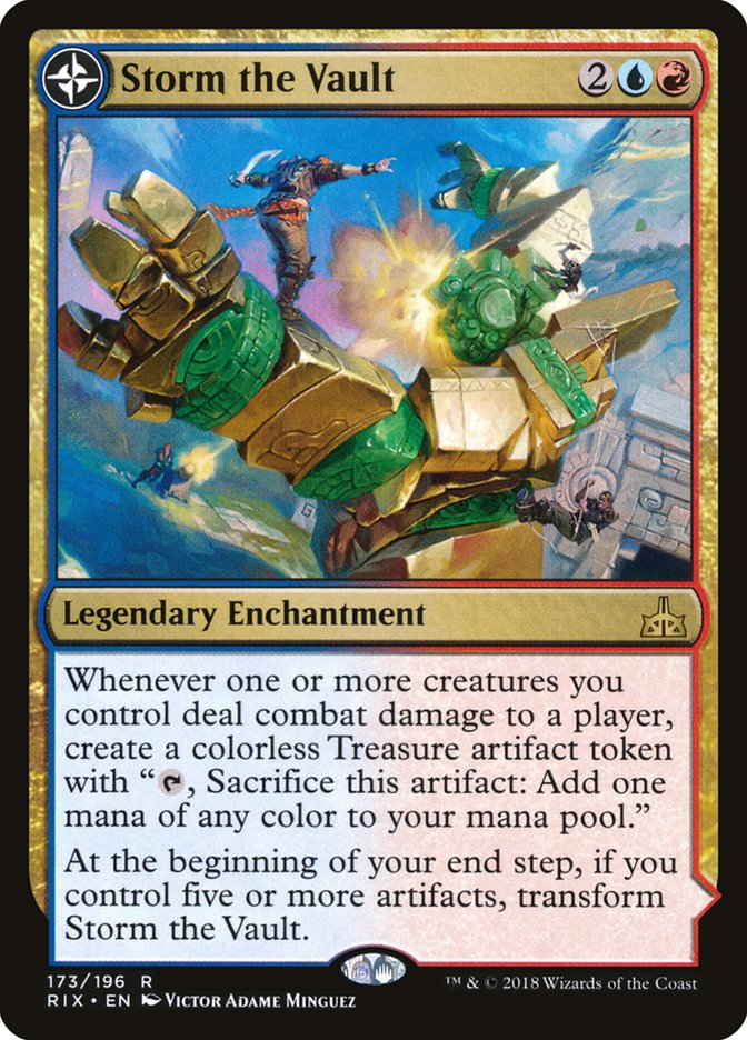 Storm the Vault // Vault of Catlacan - [Foil] Rivals of Ixalan (RIX)