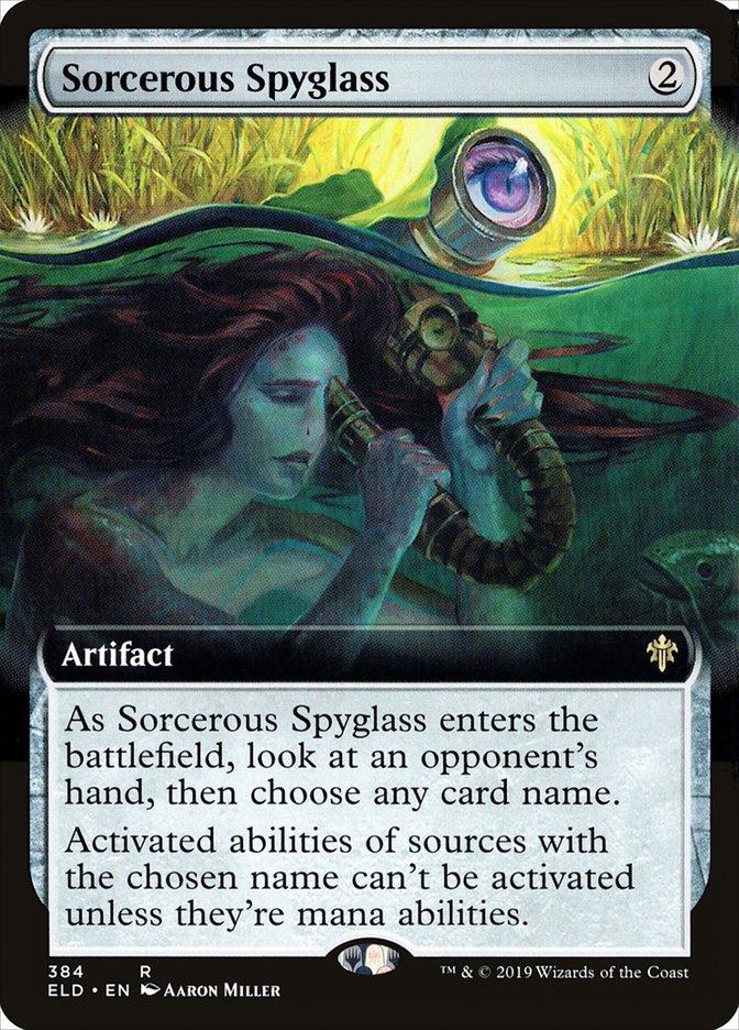 Sorcerous Spyglass - [Extended Art] Throne of Eldraine (ELD)