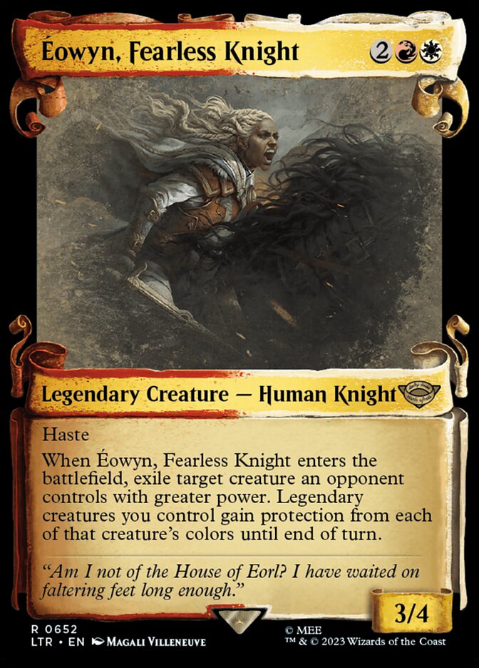 Éowyn, Fearless Knight - [Showcase Scroll] The Lord of the Rings: Tales of Middle-earth (LTR)