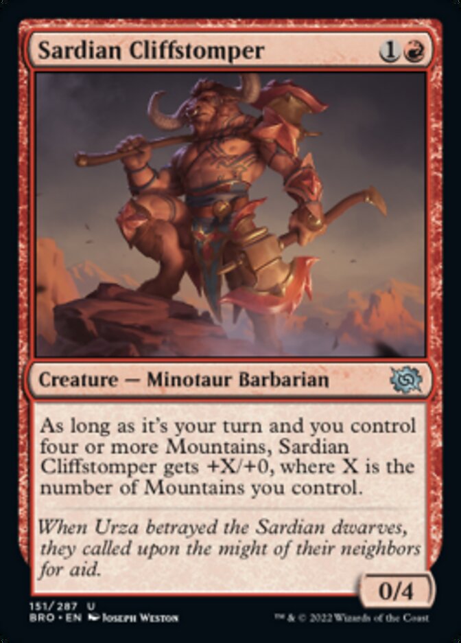 Sardian Cliffstomper - [Foil] The Brothers' War (BRO)