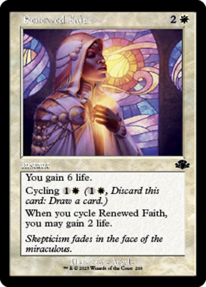 Renewed Faith - [Foil, Retro Frame] Dominaria Remastered (DMR)
