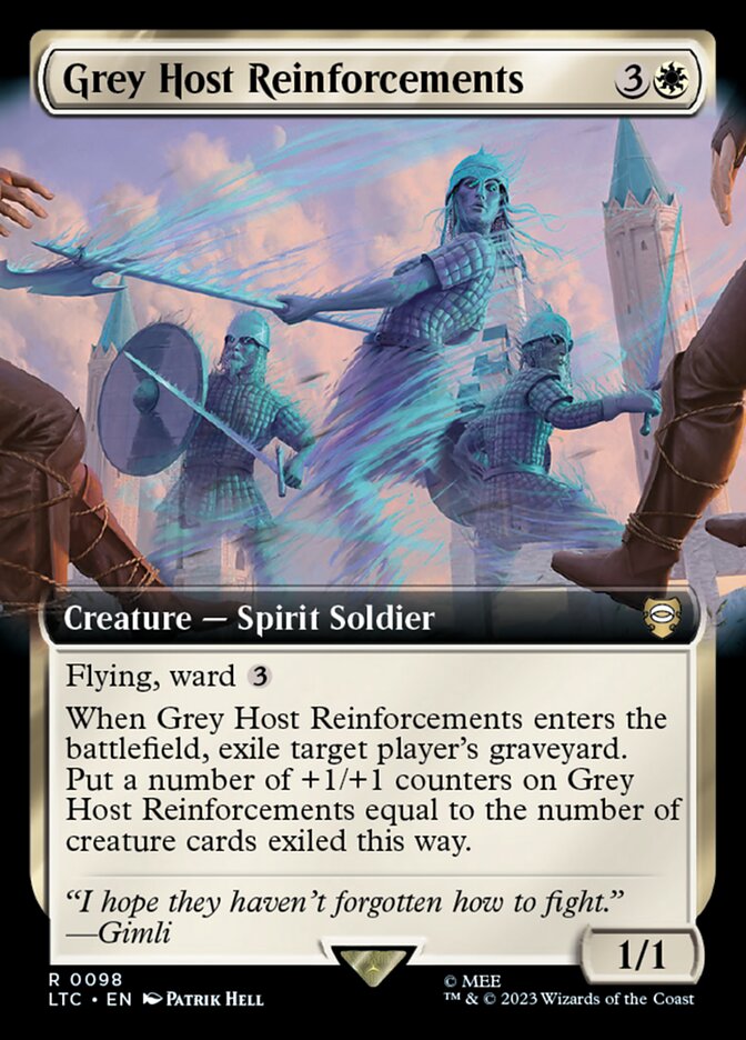 Grey Host Reinforcements - [Foil, Extended Art] Tales of Middle-earth Commander (LTC)