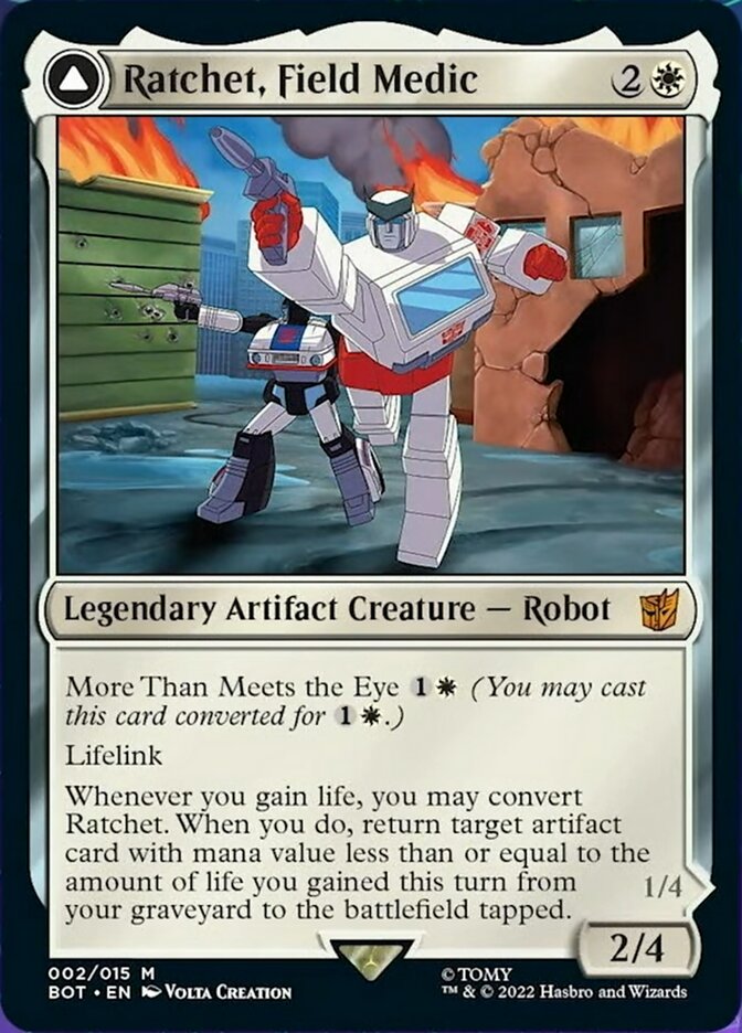 Ratchet, Field Medic // Ratchet, Rescue Racer - [Foil] Transformers (BOT)