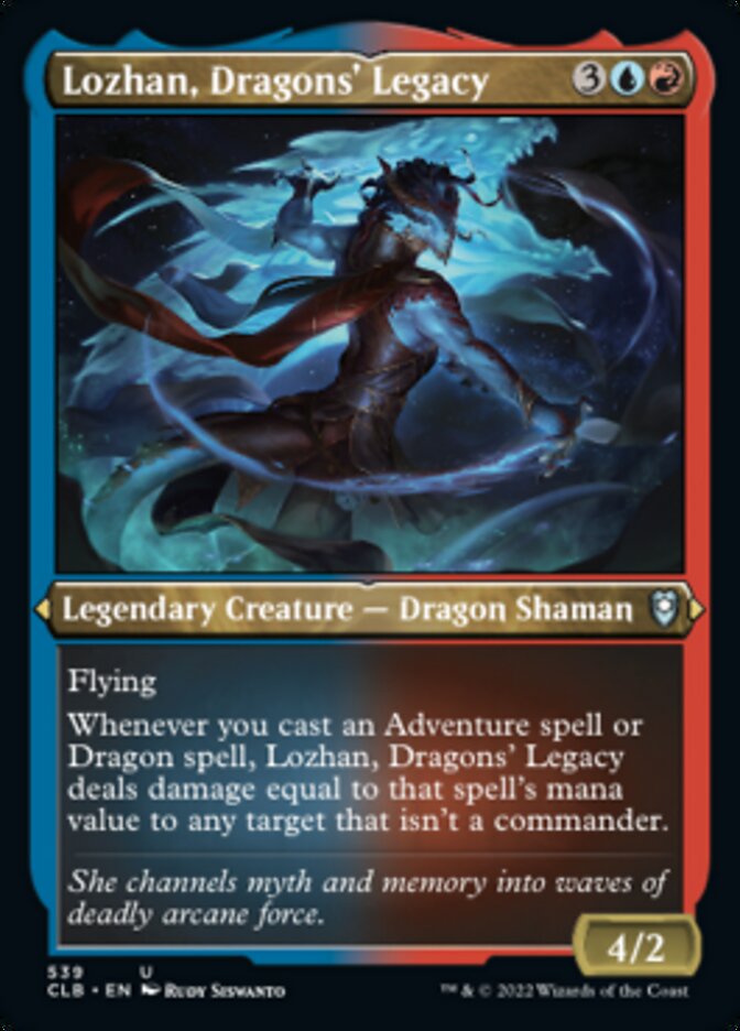 Lozhan, Dragons' Legacy - [Etched Foil] Commander Legends: Battle for Baldur's Gate (CLB)