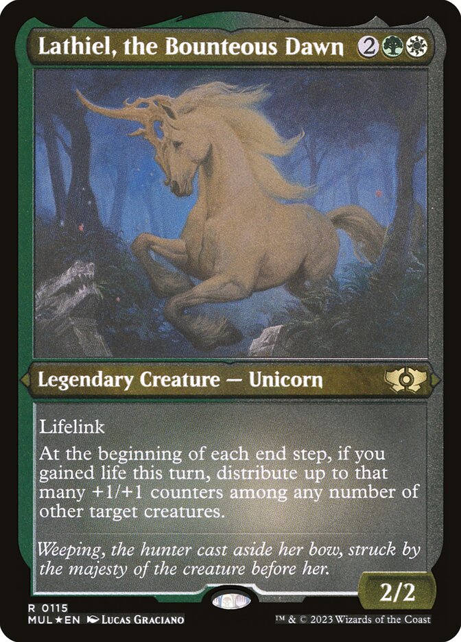 Lathiel, the Bounteous Dawn - [Etched Foil] Multiverse Legends (MUL)