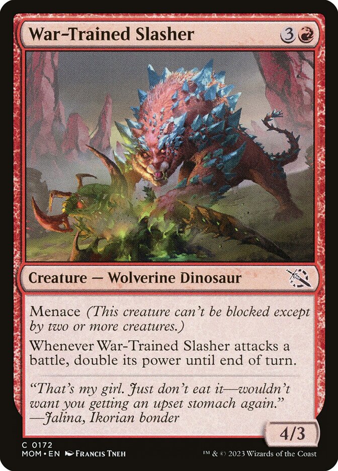 War-Trained Slasher - [Foil] March of the Machine (MOM)