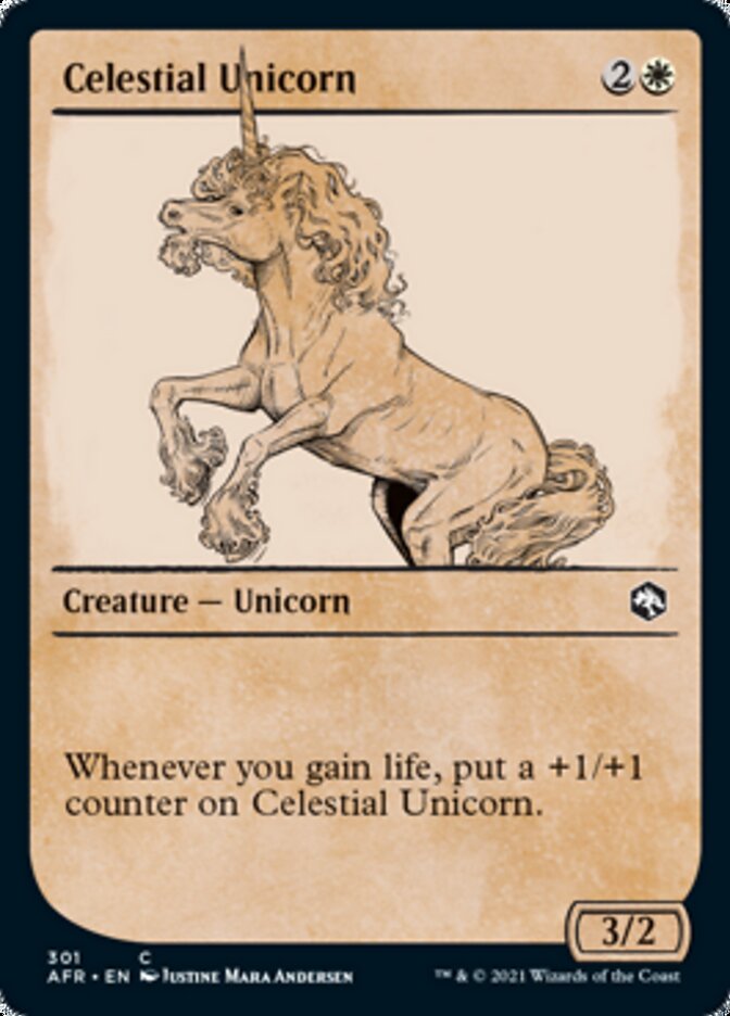 Celestial Unicorn - [Foil, Showcase] Adventures in the Forgotten Realms (AFR)