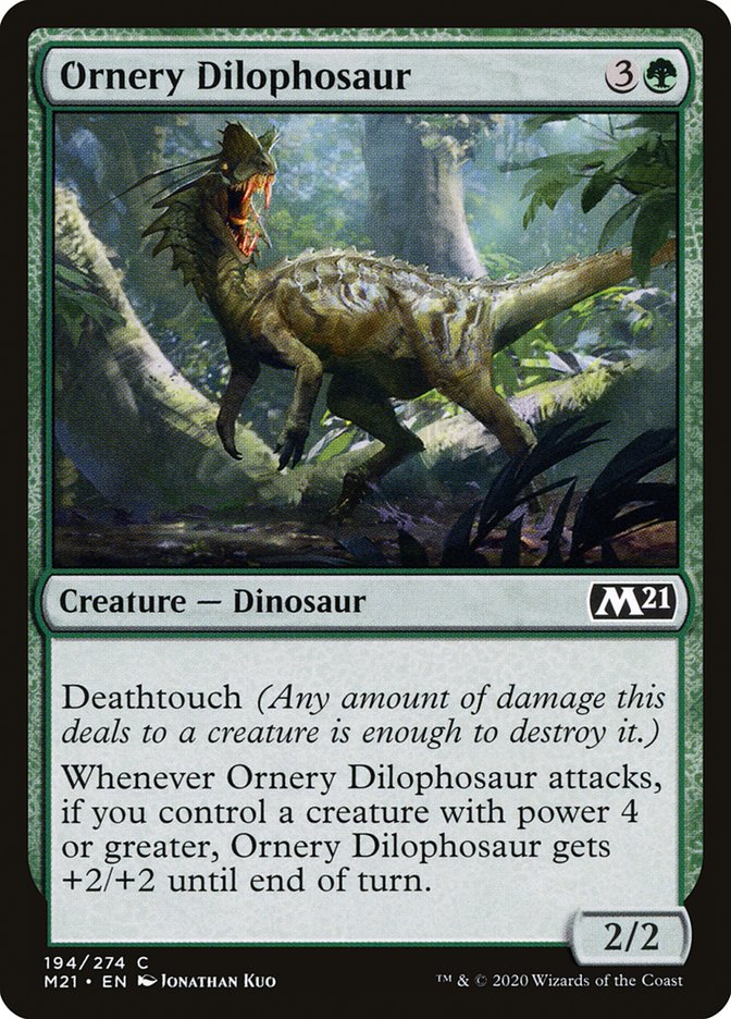 Ornery Dilophosaur - [Foil] Core Set 2021 (M21)