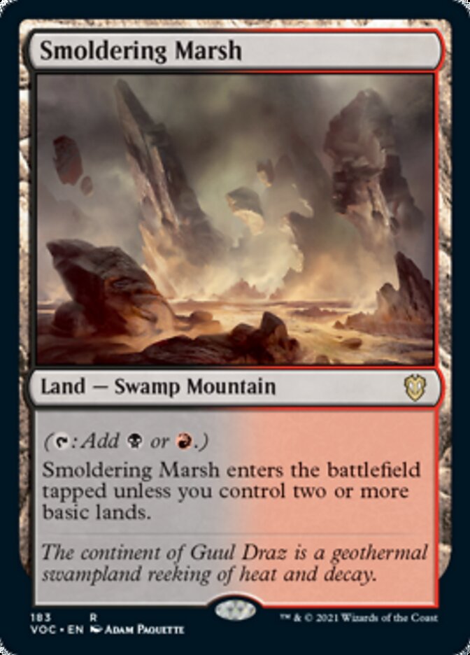 Smoldering Marsh - [Foil] Crimson Vow Commander (VOC)