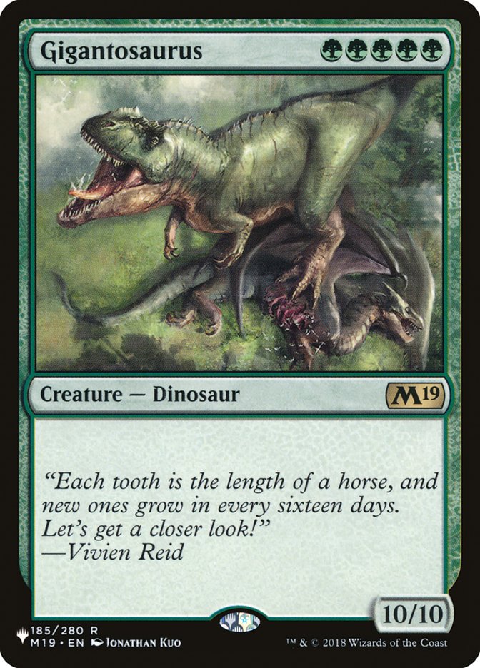 Gigantosaurus - The List (PLIST)