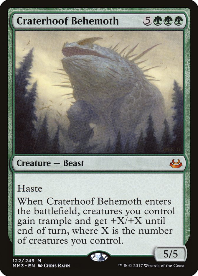 Craterhoof Behemoth - [Foil] Modern Masters 2017 (MM3)
