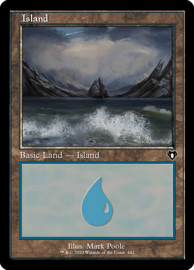 Island (442) - [Foil] Commander Masters (CMM)