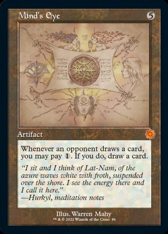 Mind's Eye - [Foil, Schematic] The Brothers' War Retro Artifacts (BRR)