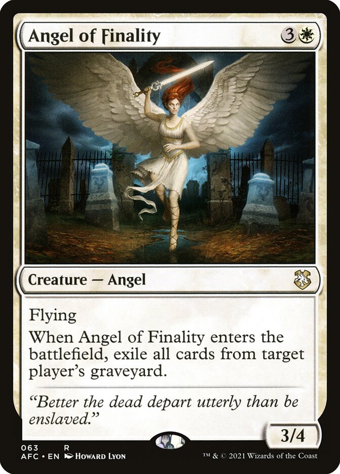 Angel of Finality - Forgotten Realms Commander (AFC)