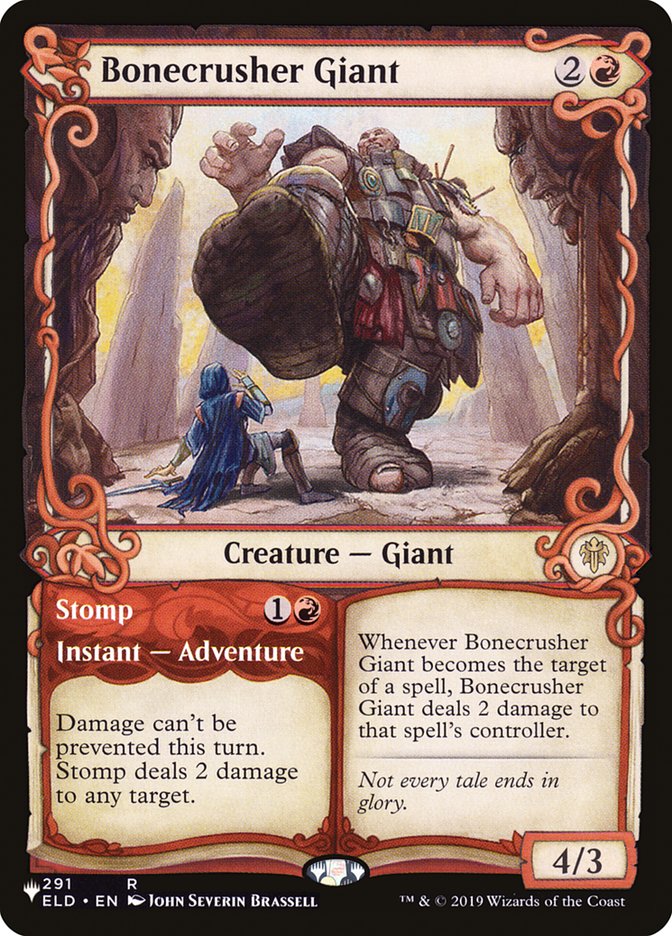 Bonecrusher Giant // Stomp - [Foil, Showcase] The List (PLIST)