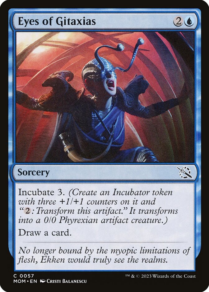 Eyes of Gitaxias - [Foil] March of the Machine (MOM)