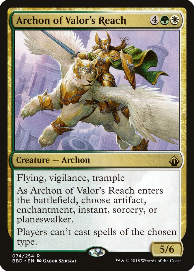 Archon of Valor's Reach - [Foil] Battlebond (BBD)