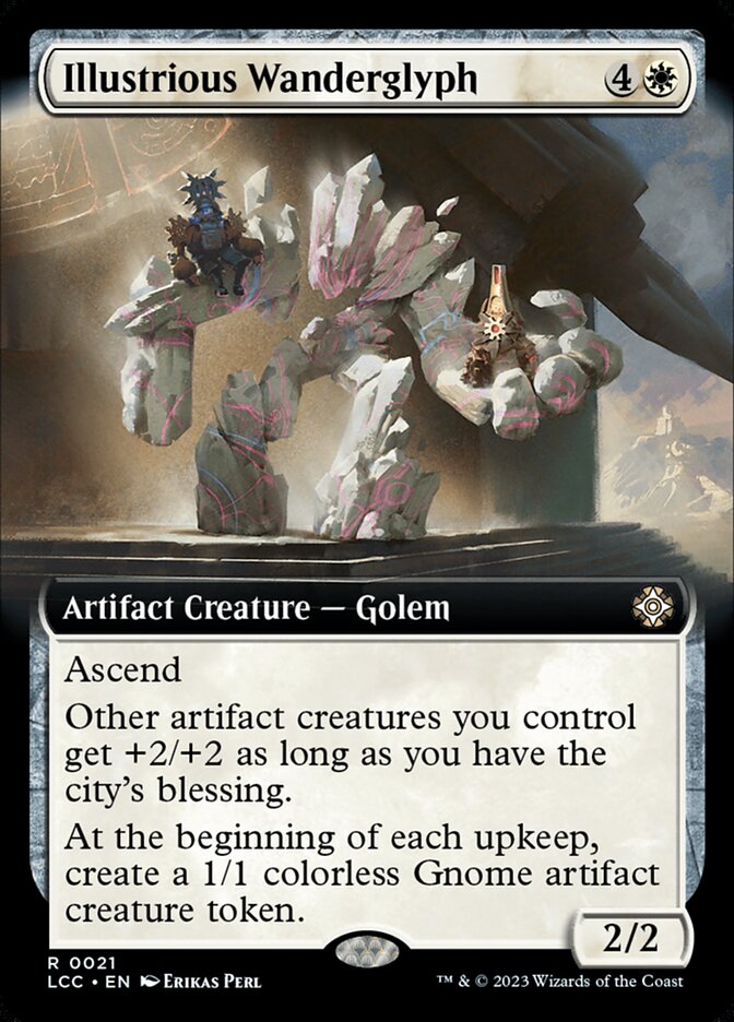 Illustrious Wanderglyph - [Extended Art] Lost Caverns of Ixalan Commander (LCC)