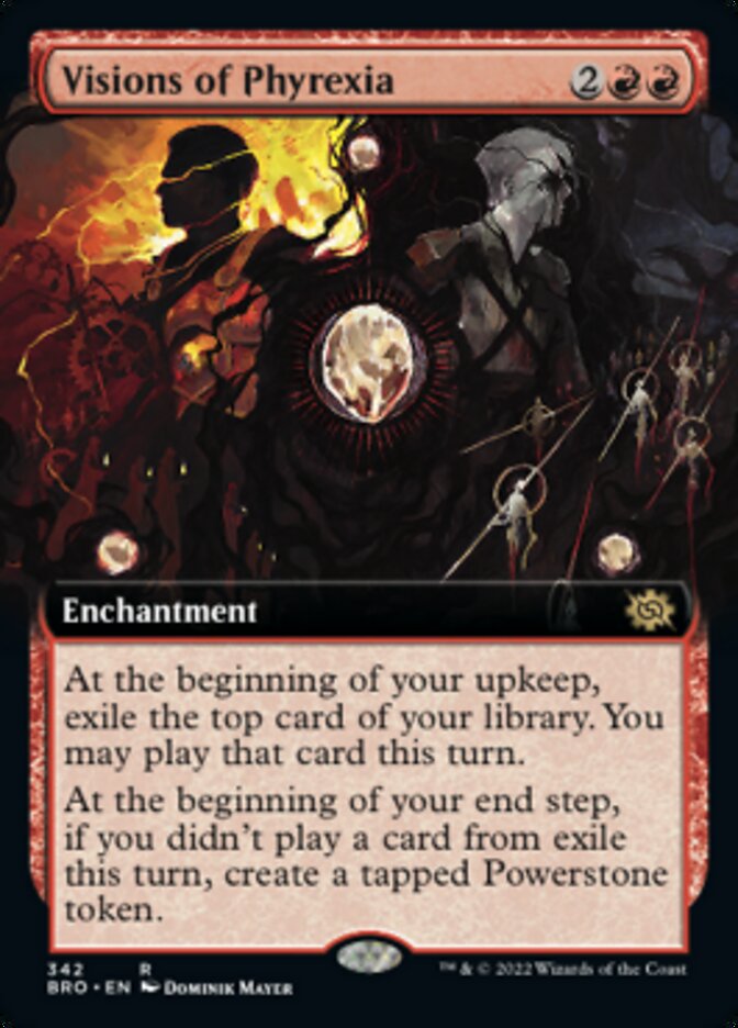Visions of Phyrexia - [Foil, Extended Art] The Brothers' War (BRO)