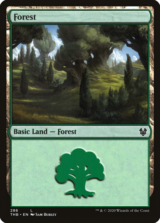 Forest (286) - [Foil] Theros Beyond Death (THB)