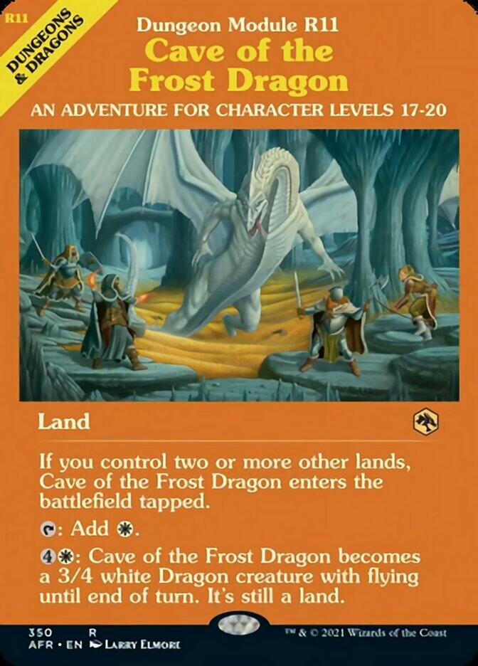 Cave of the Frost Dragon - [Foil, Showcase] Adventures in the Forgotten Realms (AFR)
