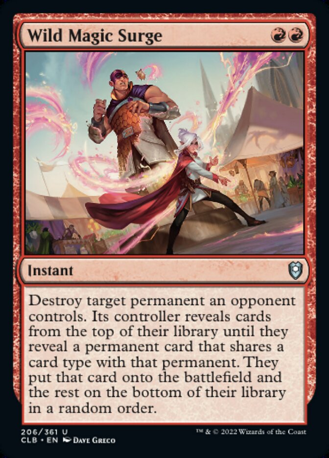 Wild Magic Surge - [Foil] Commander Legends: Battle for Baldur's