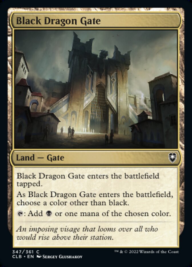 Black Dragon Gate - [Foil] Commander Legends: Battle for Baldur's Gate (CLB)