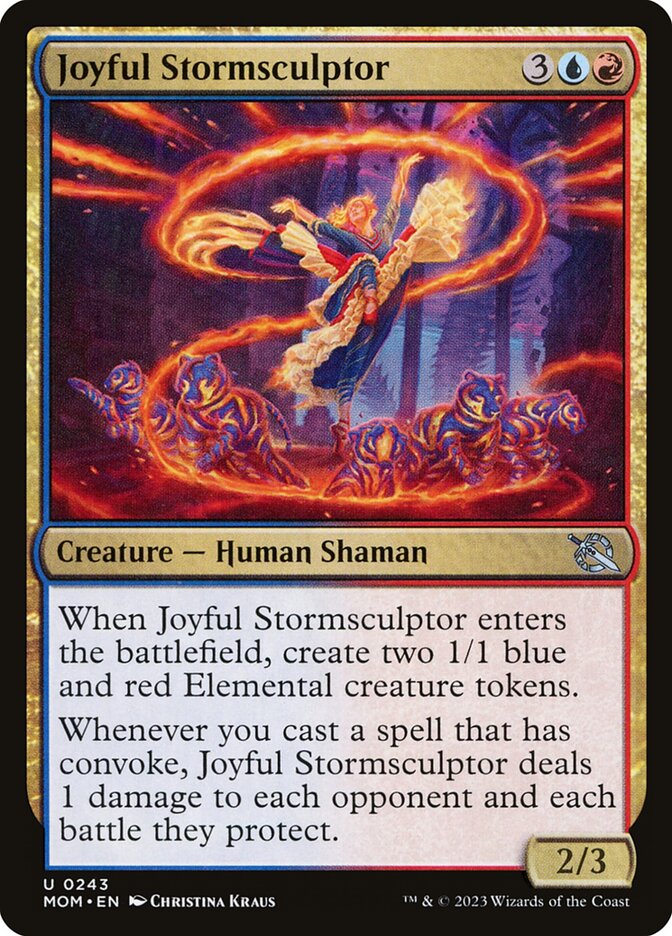Joyful Stormsculptor - [Foil] March of the Machine (MOM)