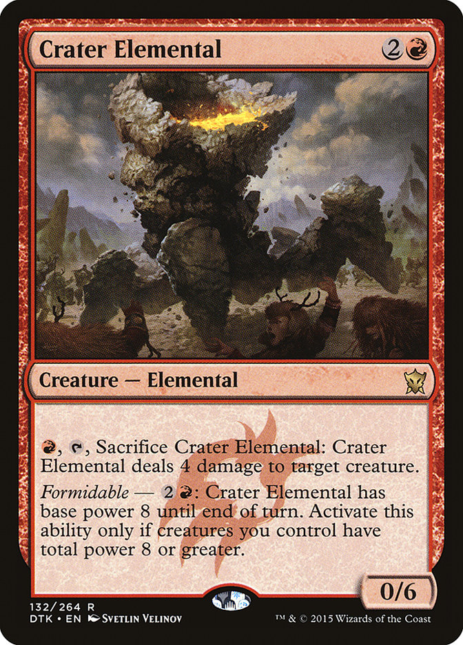 Crater Elemental - [Foil] Dragons of Tarkir (DTK)