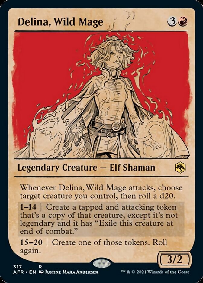 Delina, Wild Mage - [Foil, Showcase] Adventures in the Forgotten Realms (AFR)